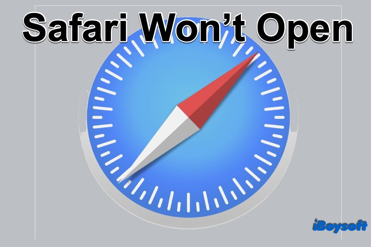 Safari wont open