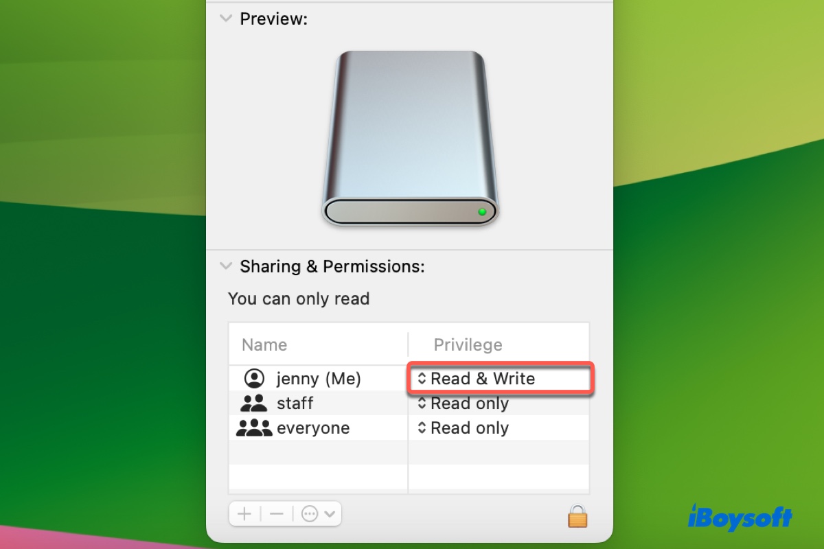 Comment changer les autorisations sur une carte SD sur Mac