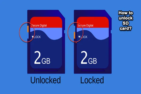 how to remove sd card write protection