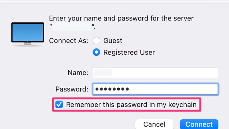 enter username and password