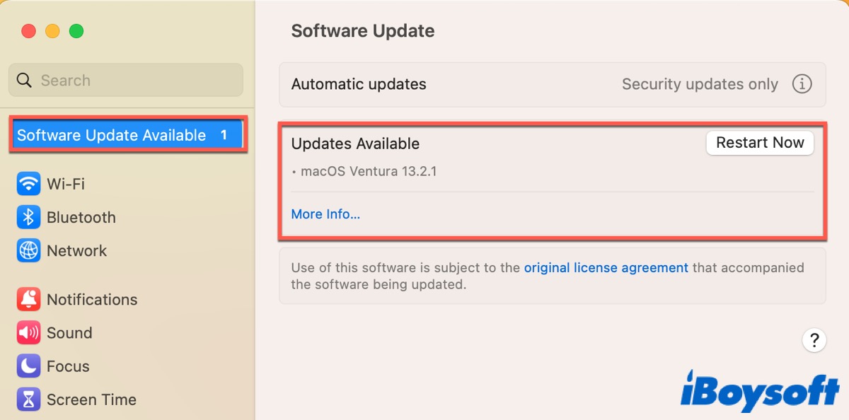Update macOS
