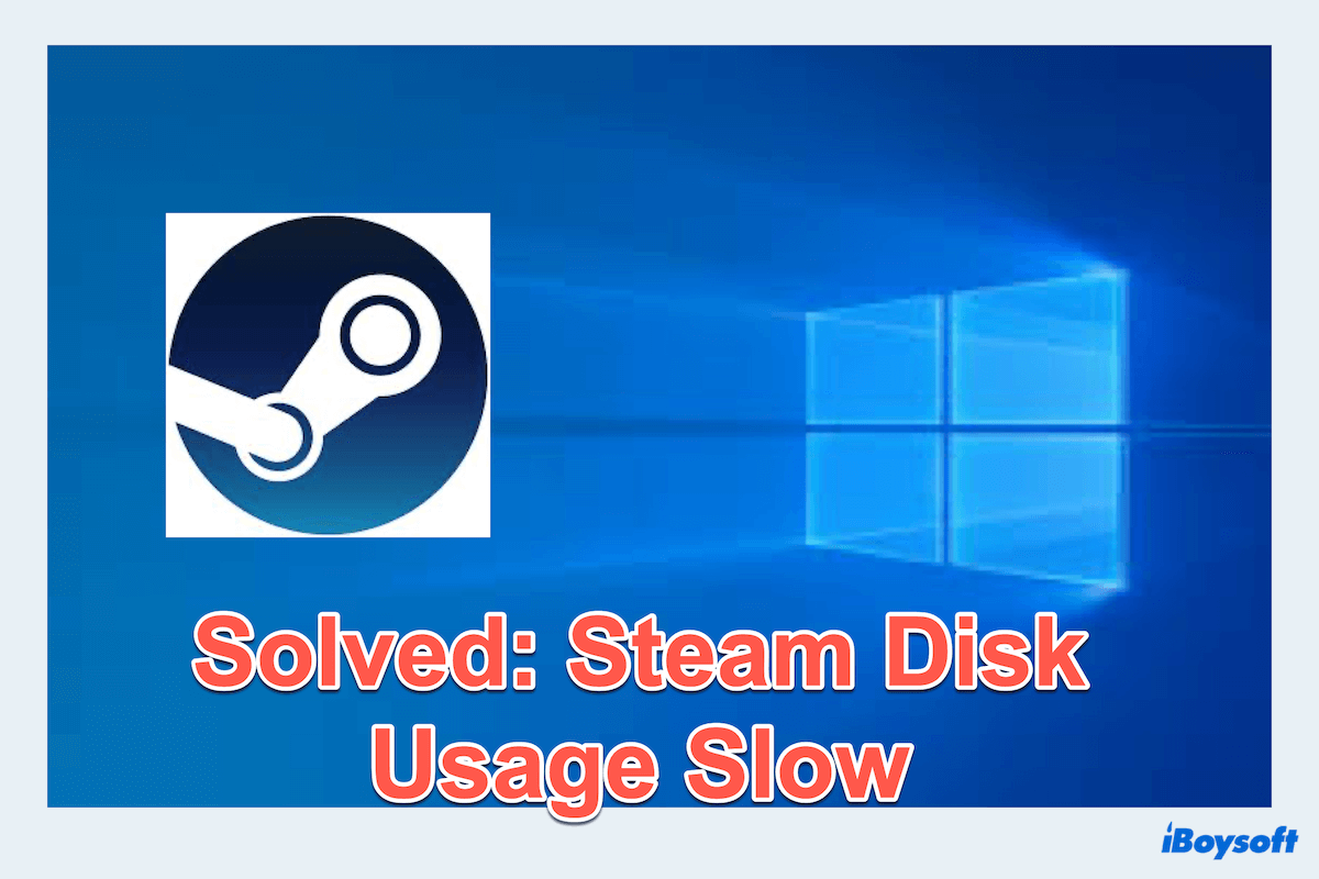 Steamのディスク使用率が低い修正方法
