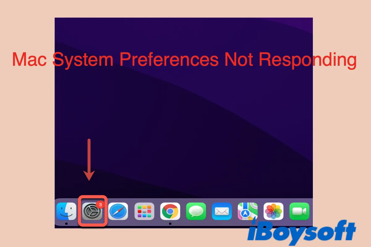 how to fix System Preferences not responding on Mac