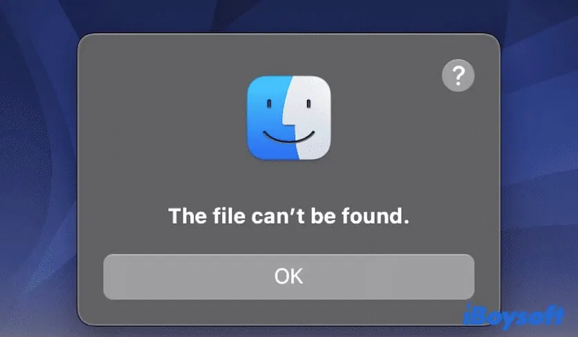 Mac MontereyおよびVenturaで「ファイルが見つからない」というエラー