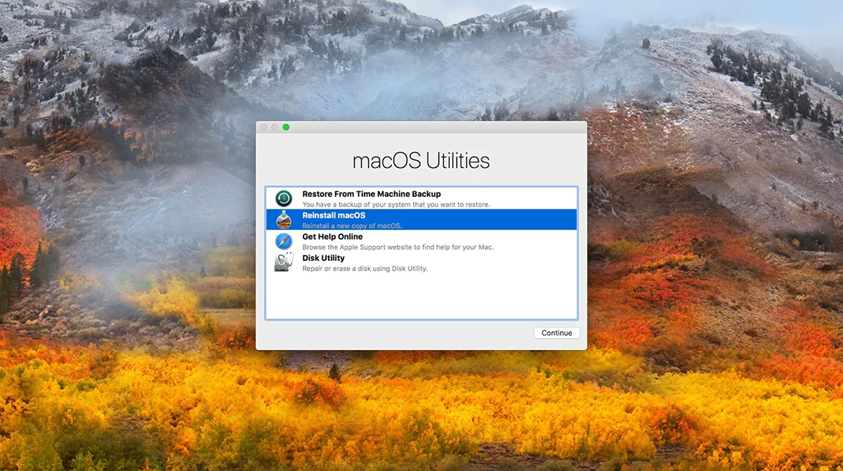 The version of macOS on the selected disk needs to be reinstalled how to fix it