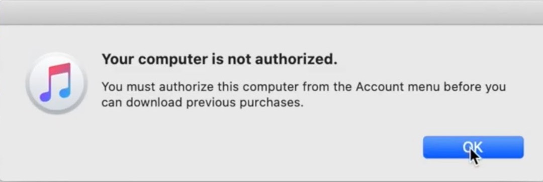 This computer is not authorized