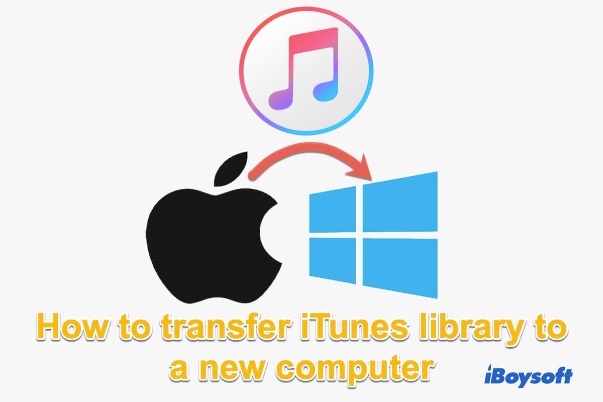 How to transfer iTunes library to new computer