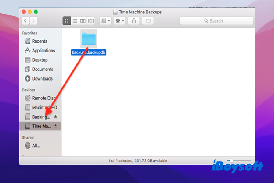 find backups backupd folder on Mac