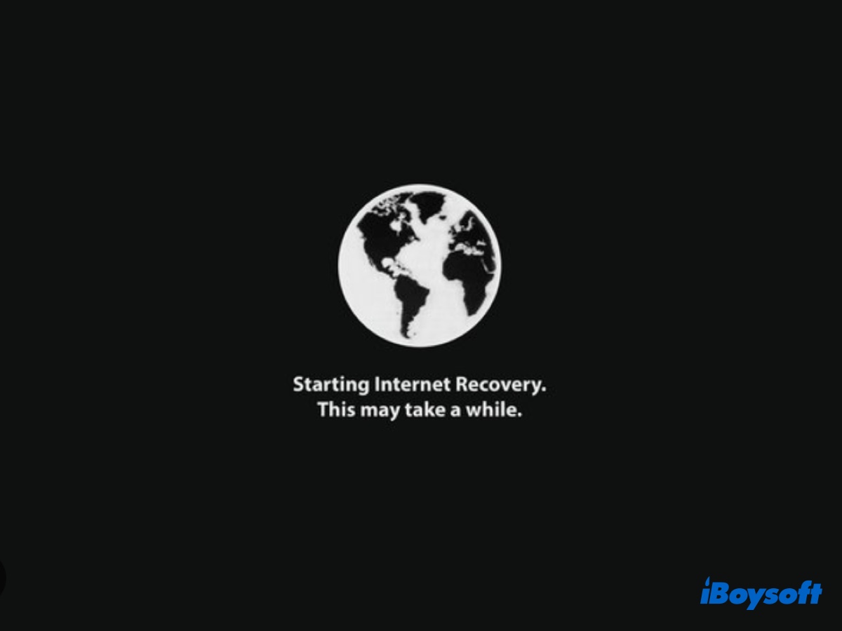 Boot into Internet Recovery Mode