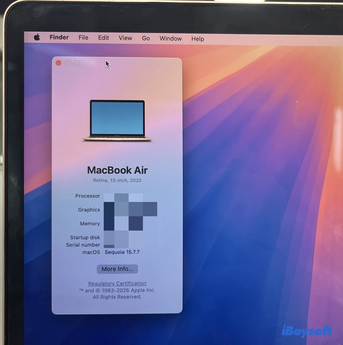 Der für den Test verwendete Mac, um zu prüfen, ob sich Chess nach der Deaktivierung von SIP deinstallieren lässt