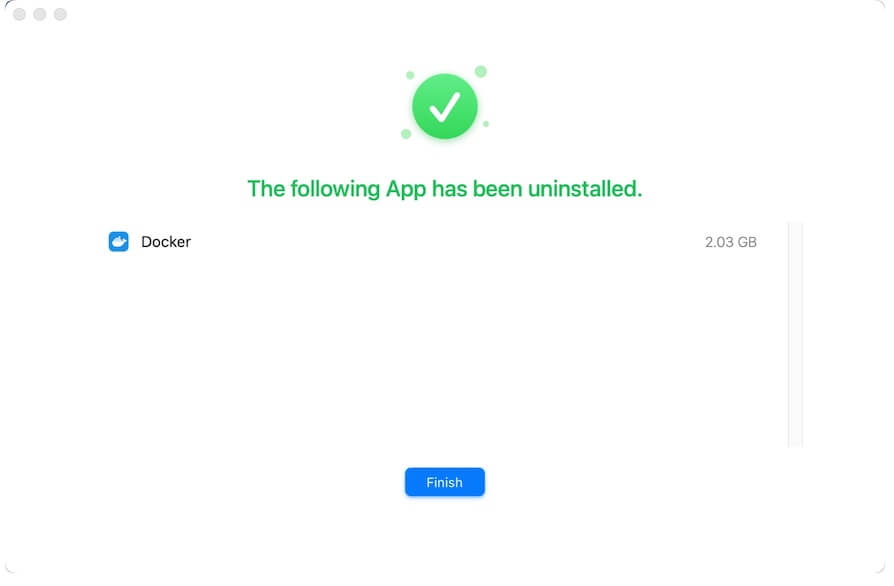 désinstaller Docker avec succès