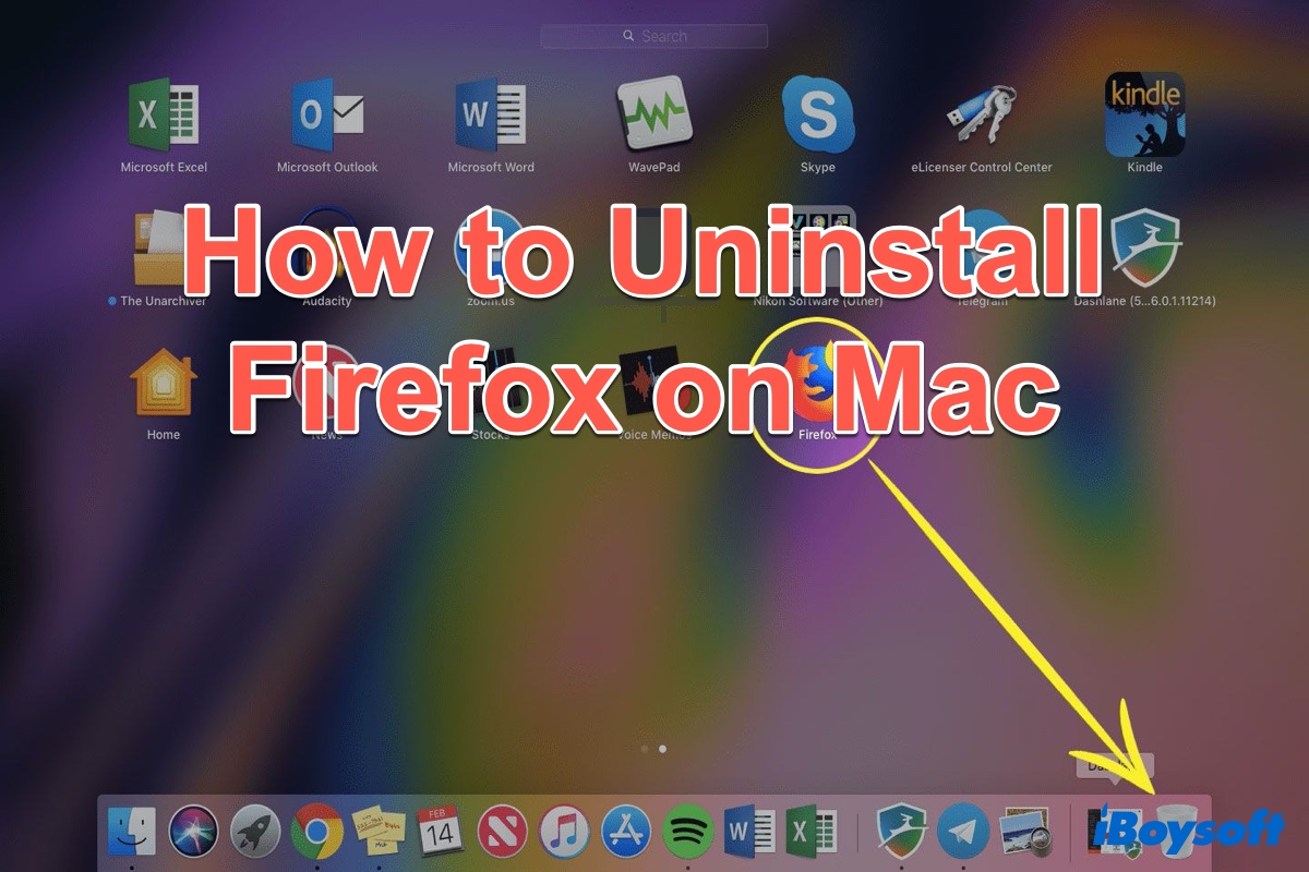 how to uninstall firefox on mac