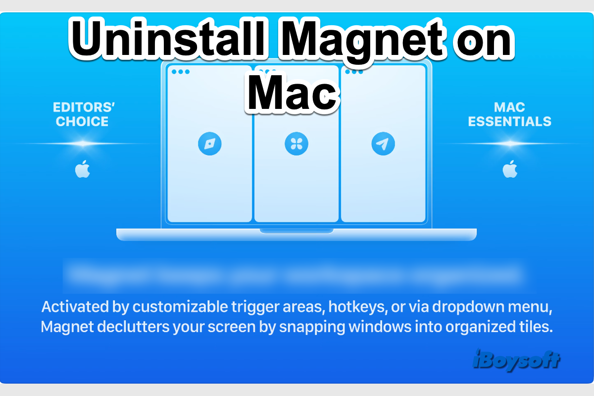 désinstaller l'application Magnet sur Mac