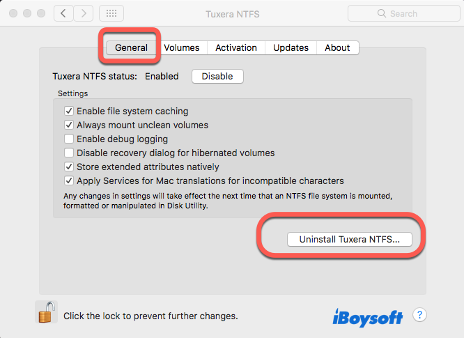 how to remove tuxera ntfs for mac