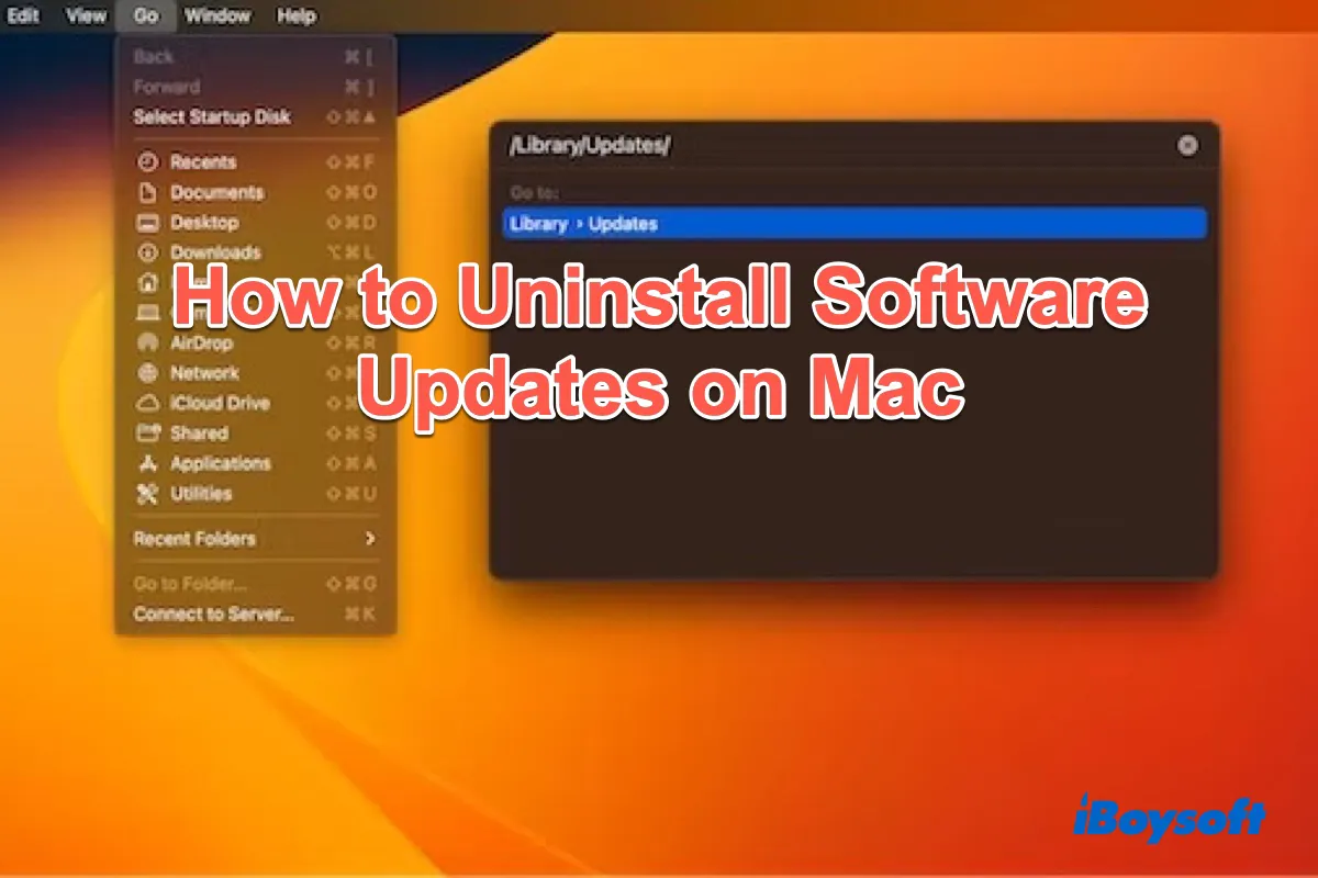 How to Uninstall Software Updates on Mac