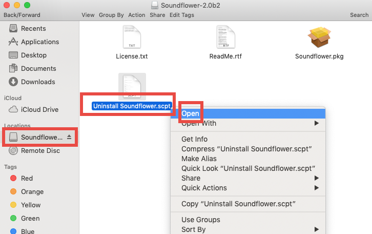 comment désinstaller complètement Soundflower depuis un Mac