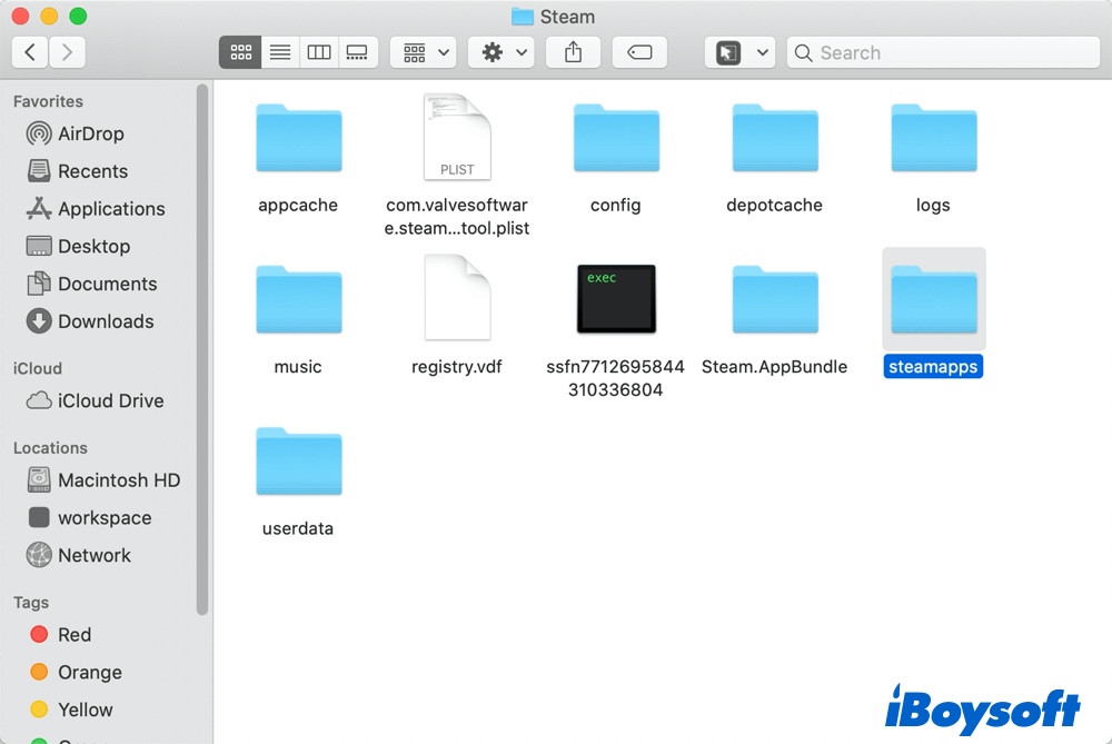 Steam games folder on Mac