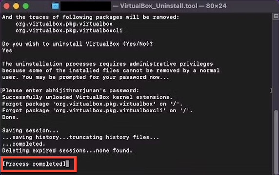 How to uninstall VirtualBox from a Mac via the included uninstaller