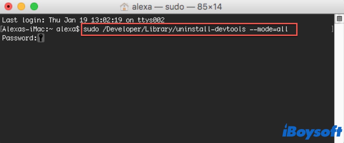Uninstall Xcode in the Terminal