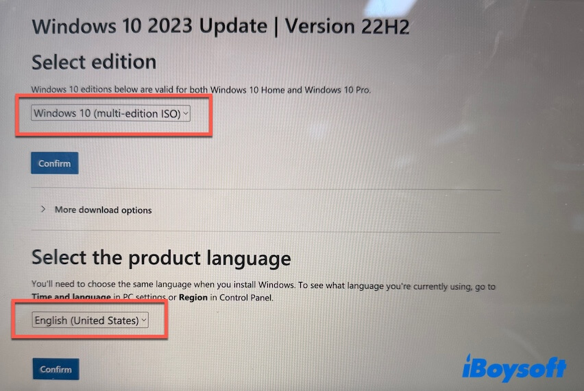 download Windows 10 Home from Microsoft