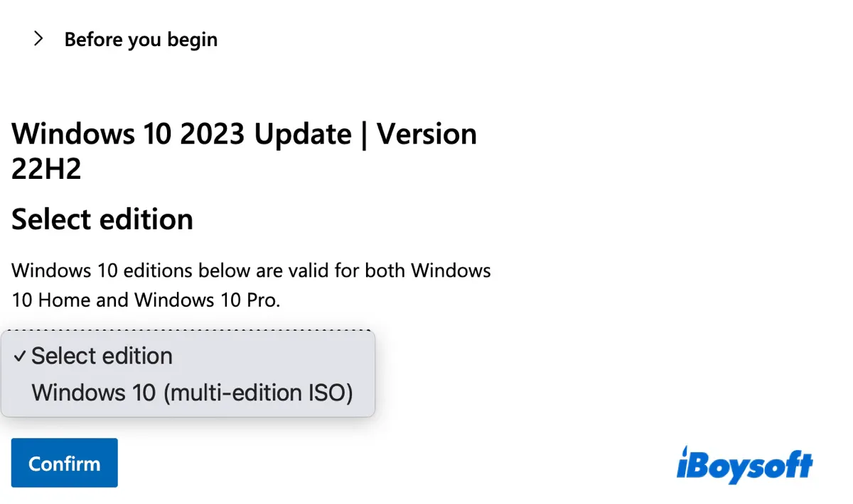 Selecionar ISO de múltiplas edições do Windows 10