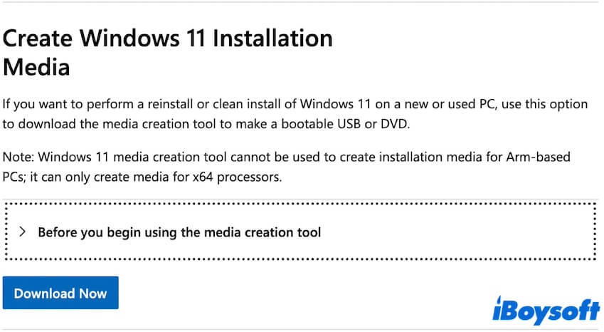 download Windows Media Creation Tool