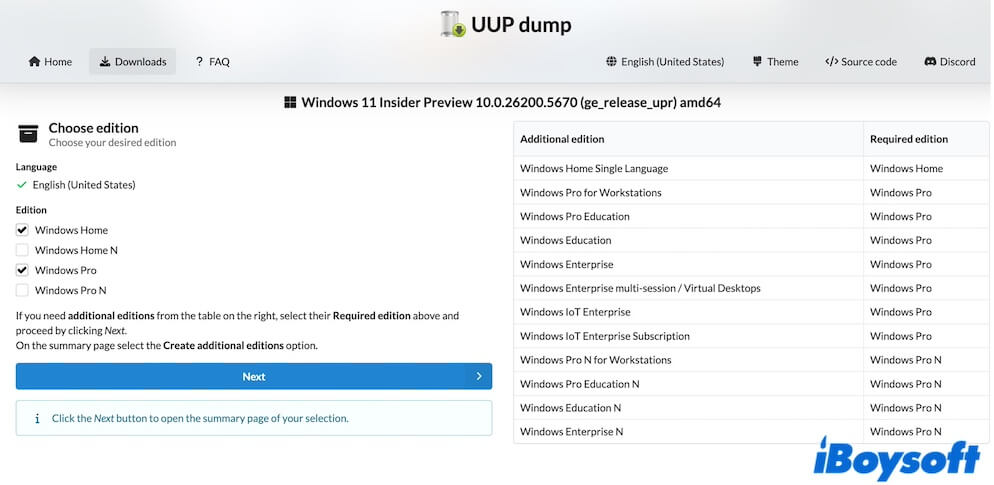 use UUP Dump to download Windows 11 25H2