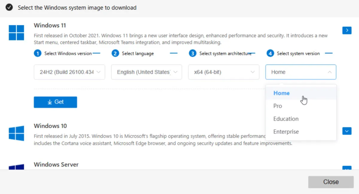 Choisir une édition de Windows 11