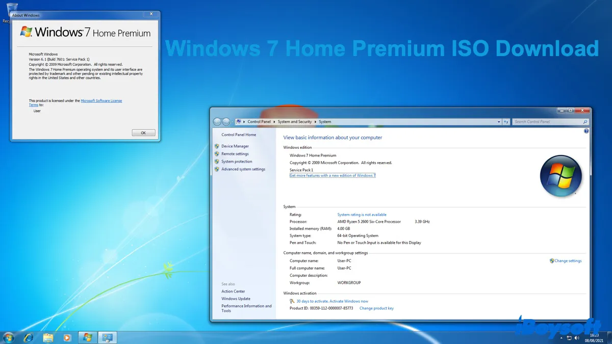 Windows 7 Home Premium ISO Download