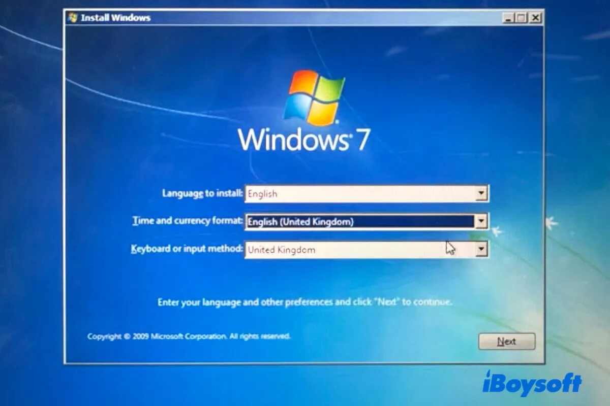 download and install Windows 7 ISO