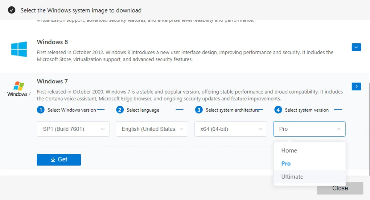 Download Windows 7 ISO