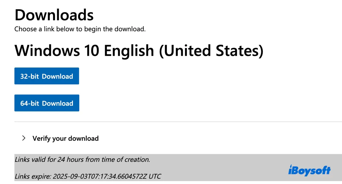 Download Windows 10 ISO 32-bit or 64-bit for Mac