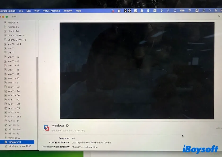 run Windows 10 on VMware VM