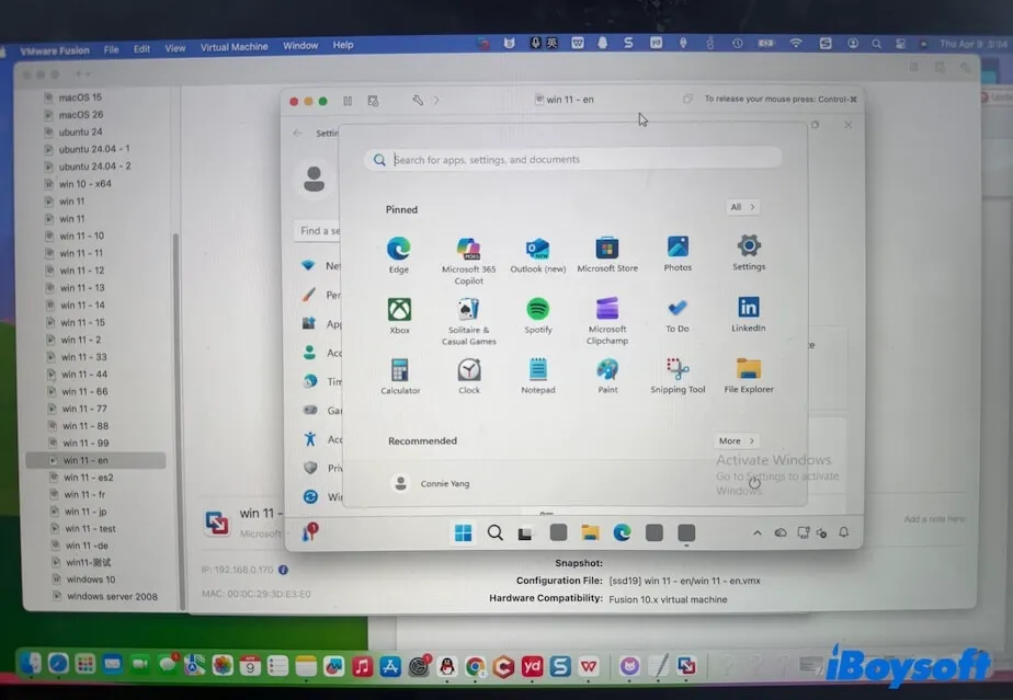 run Windows 11 on VMware VM