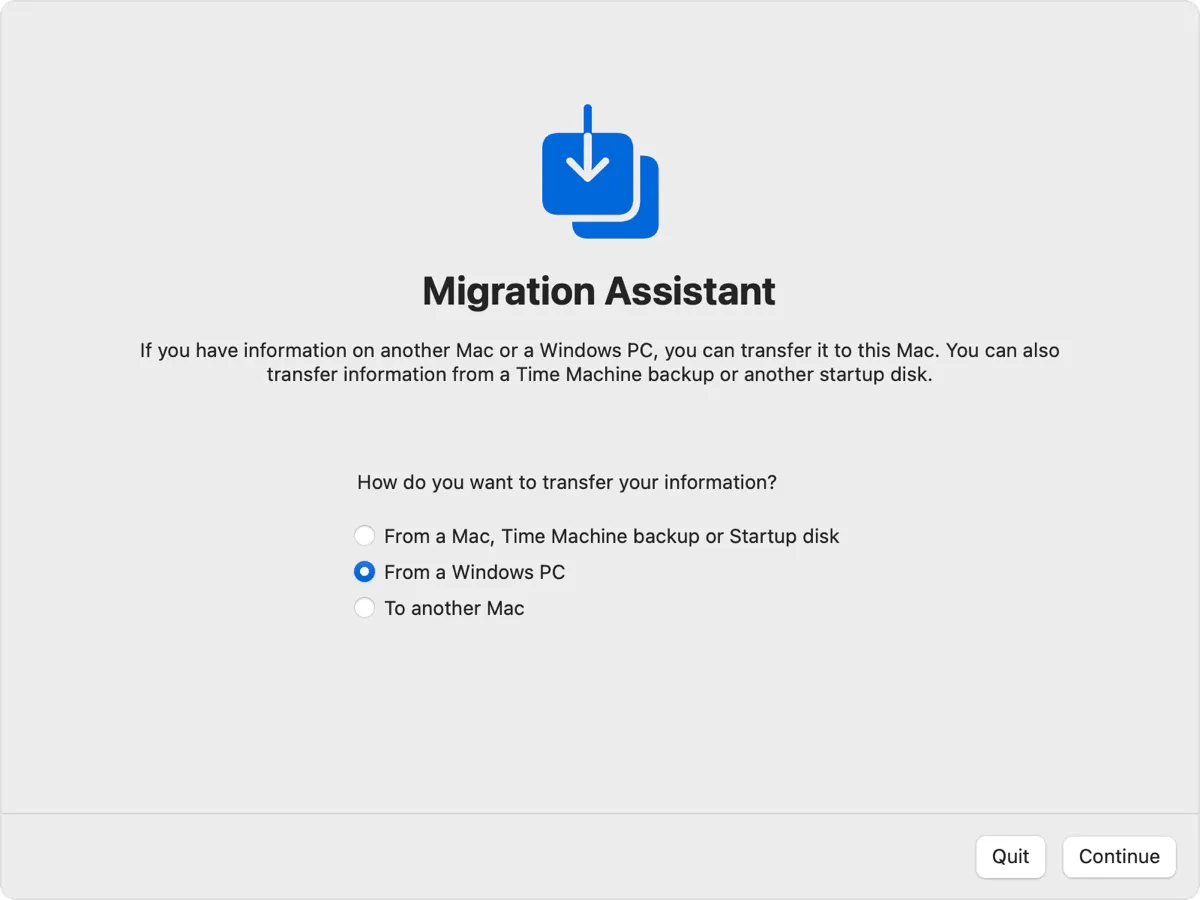 Windows Migration Assistant