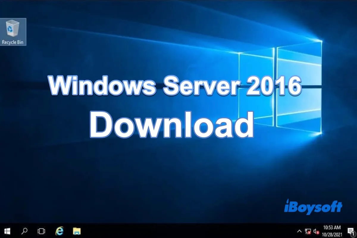 Windows Server 2016 download
