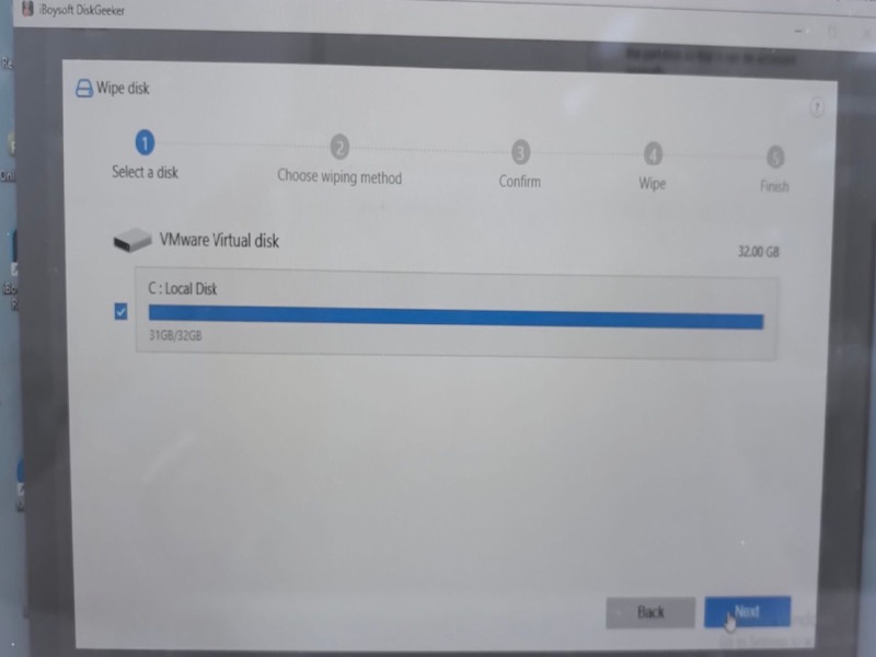 select disk
