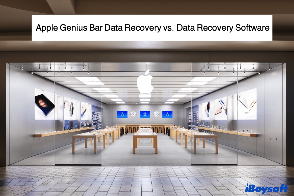 Apple Genius Bar data recovery vs data recovery software