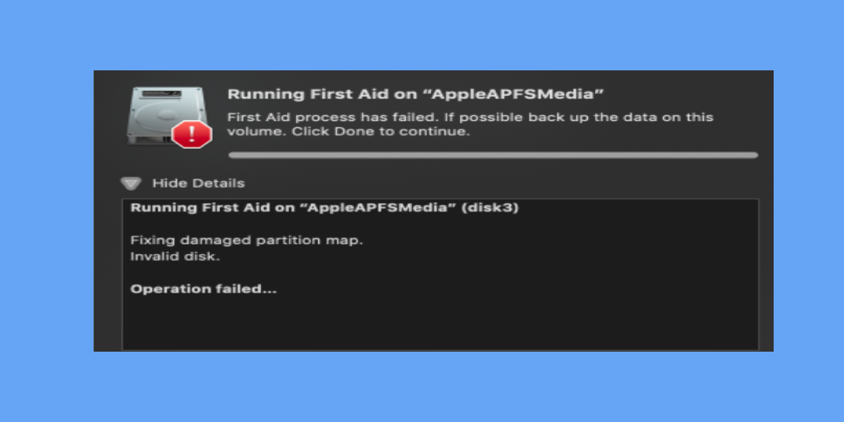 AppleAPFSMedia not mounted