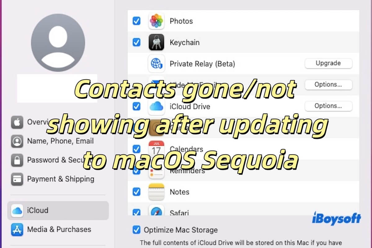 zusammenfassung-kontakte-verschwunden-nach-update-auf-macos-sequoia