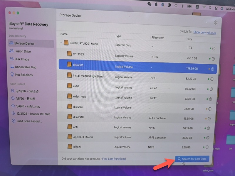 search-for-lost-data-in-iboysoft-data-recovery