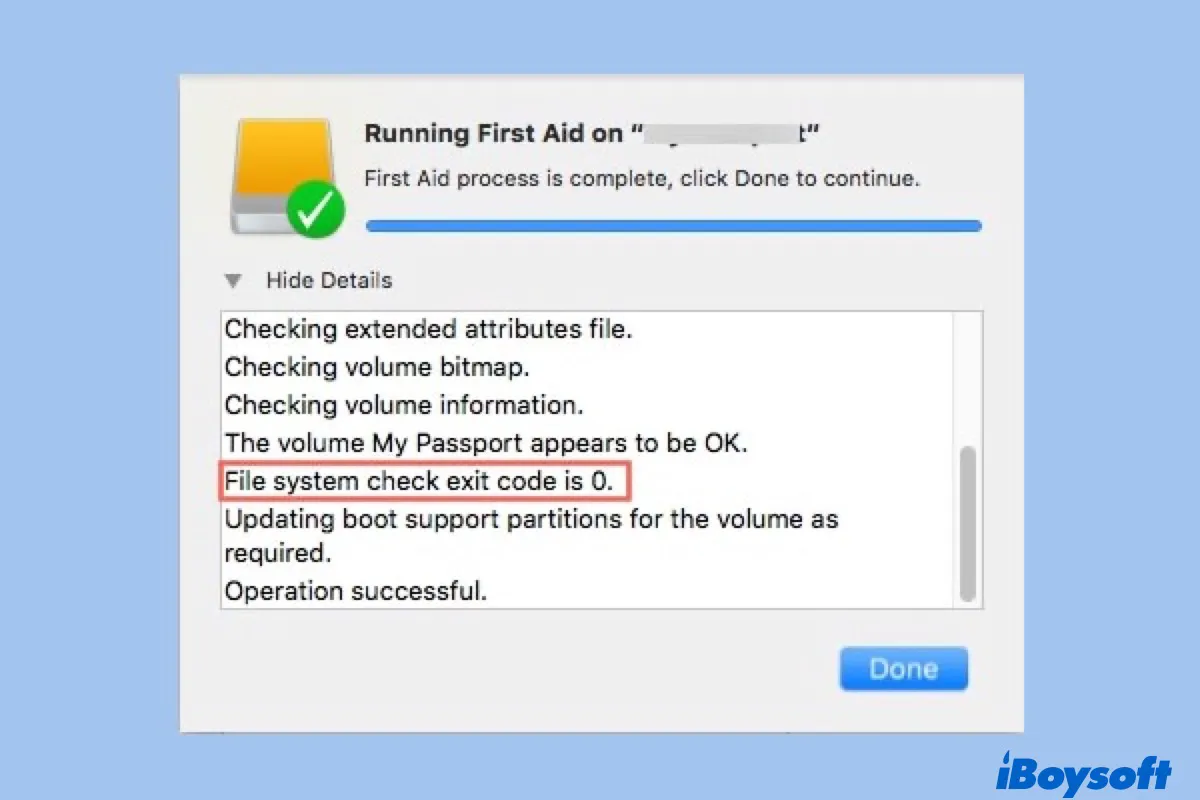 Fix File system verify or repair failed 69845 on Mac