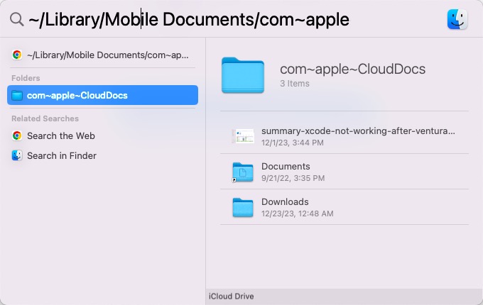 files disappear after updating to macOS Sonoma