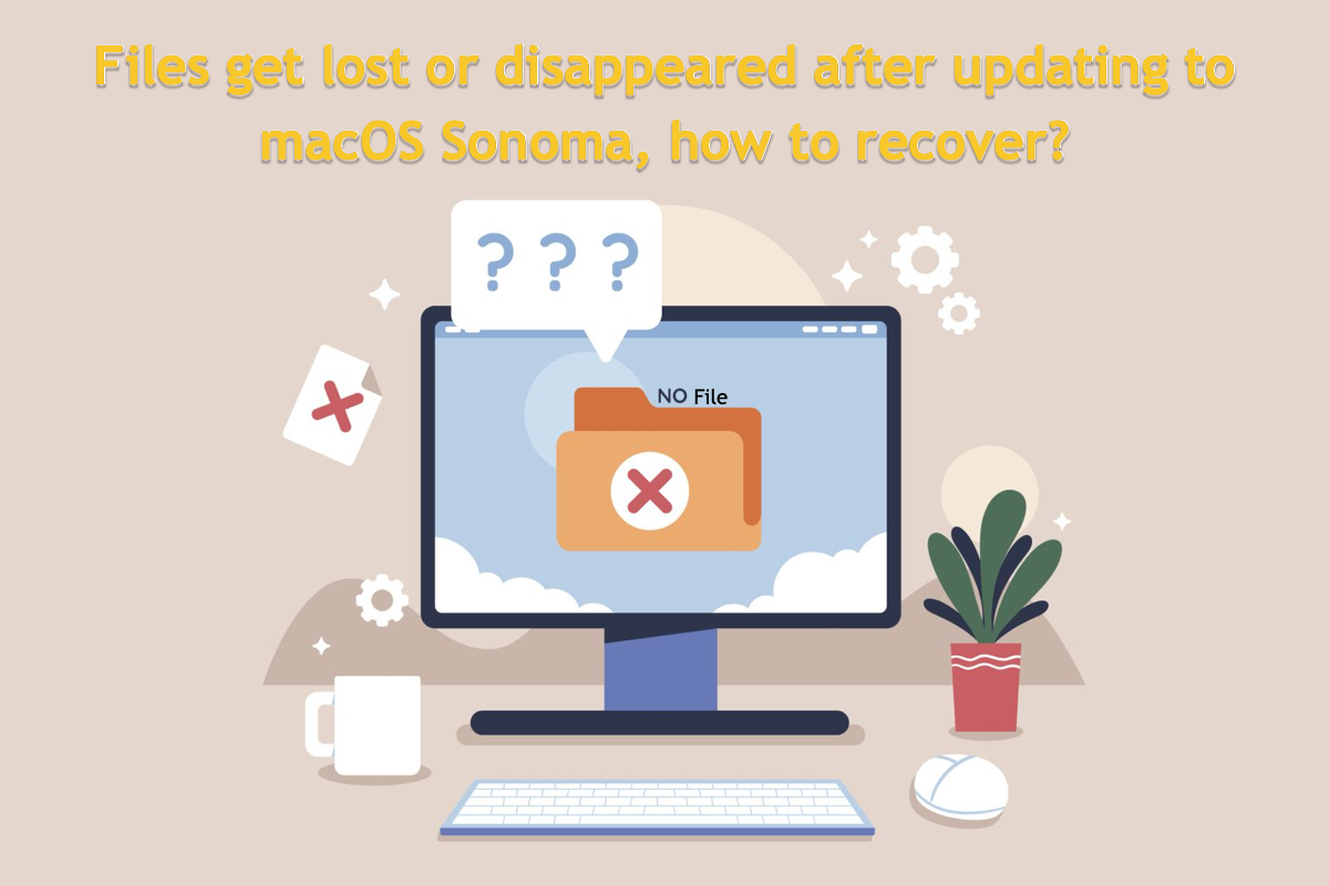 archivos desaparecen después de actualizar a macOS Sonoma