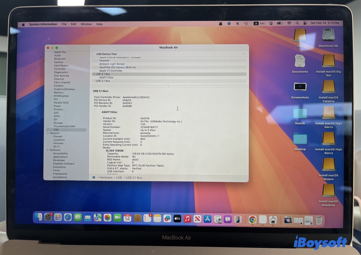 Check G-Drive in System Information