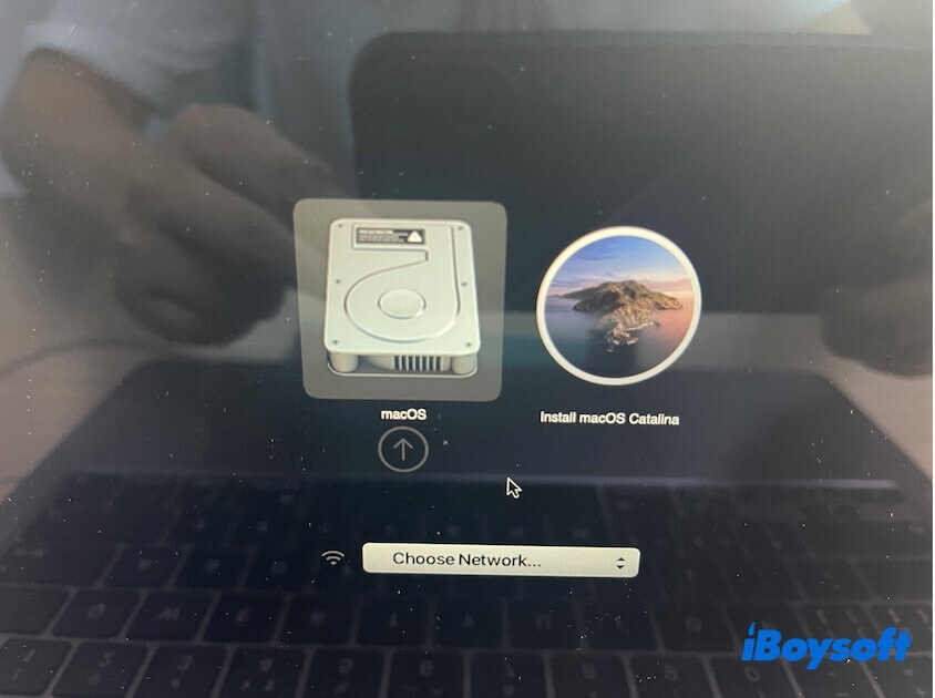 select bootable macOS USB installer from the the starup disk list