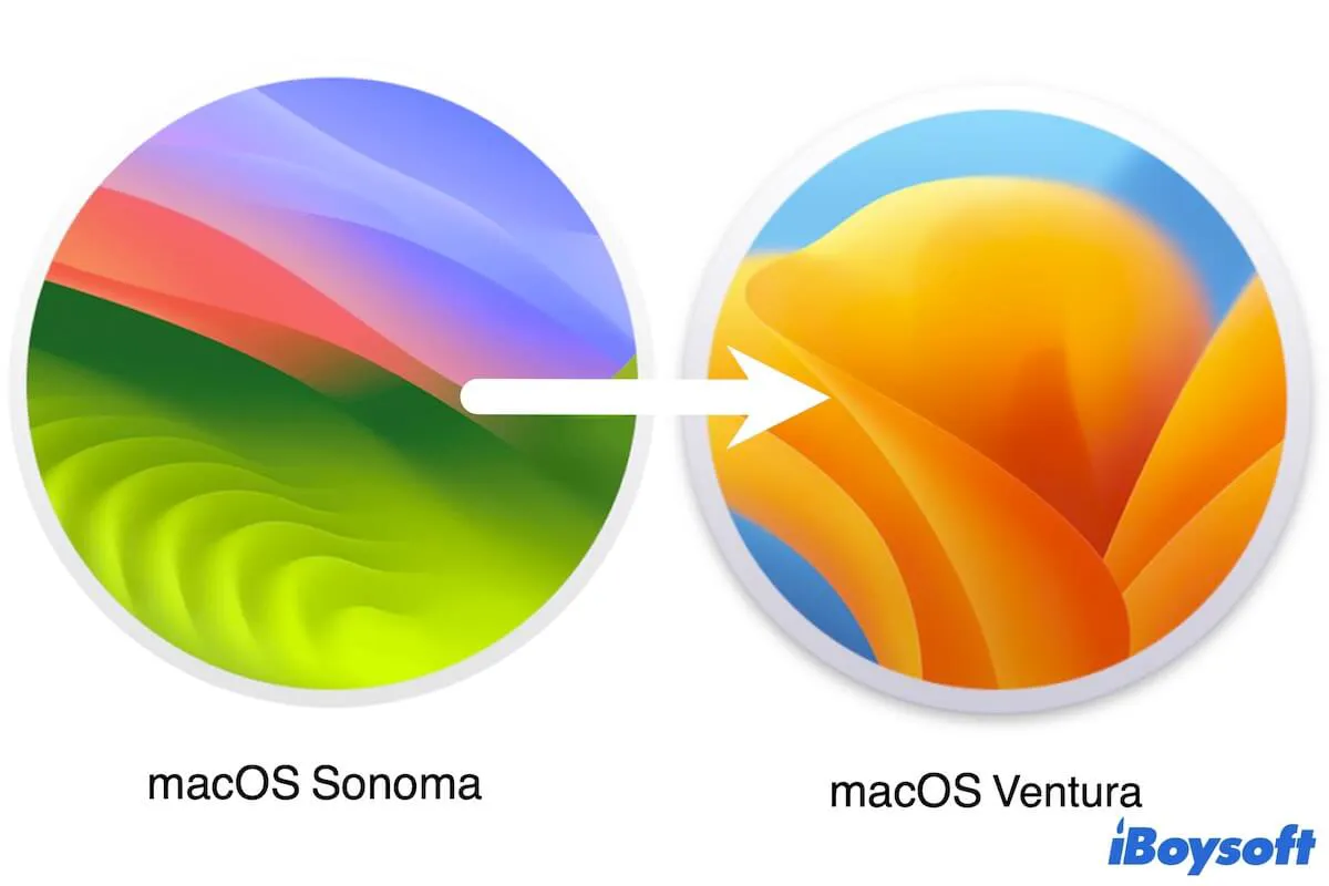 downgrade macOS from Sonoma to Ventura