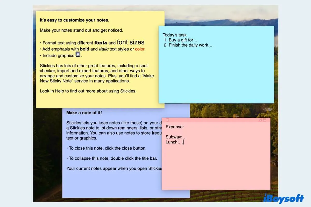 Zusammenfassung zum Wiederherstellen von Sticky Notes oder Stickies auf dem Mac