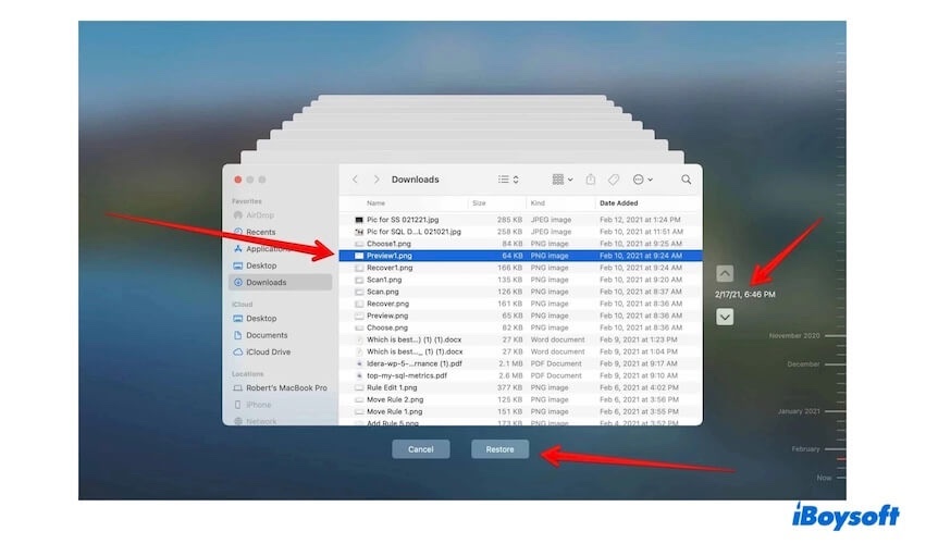 Recover deleted Voice Memos with Time Machine