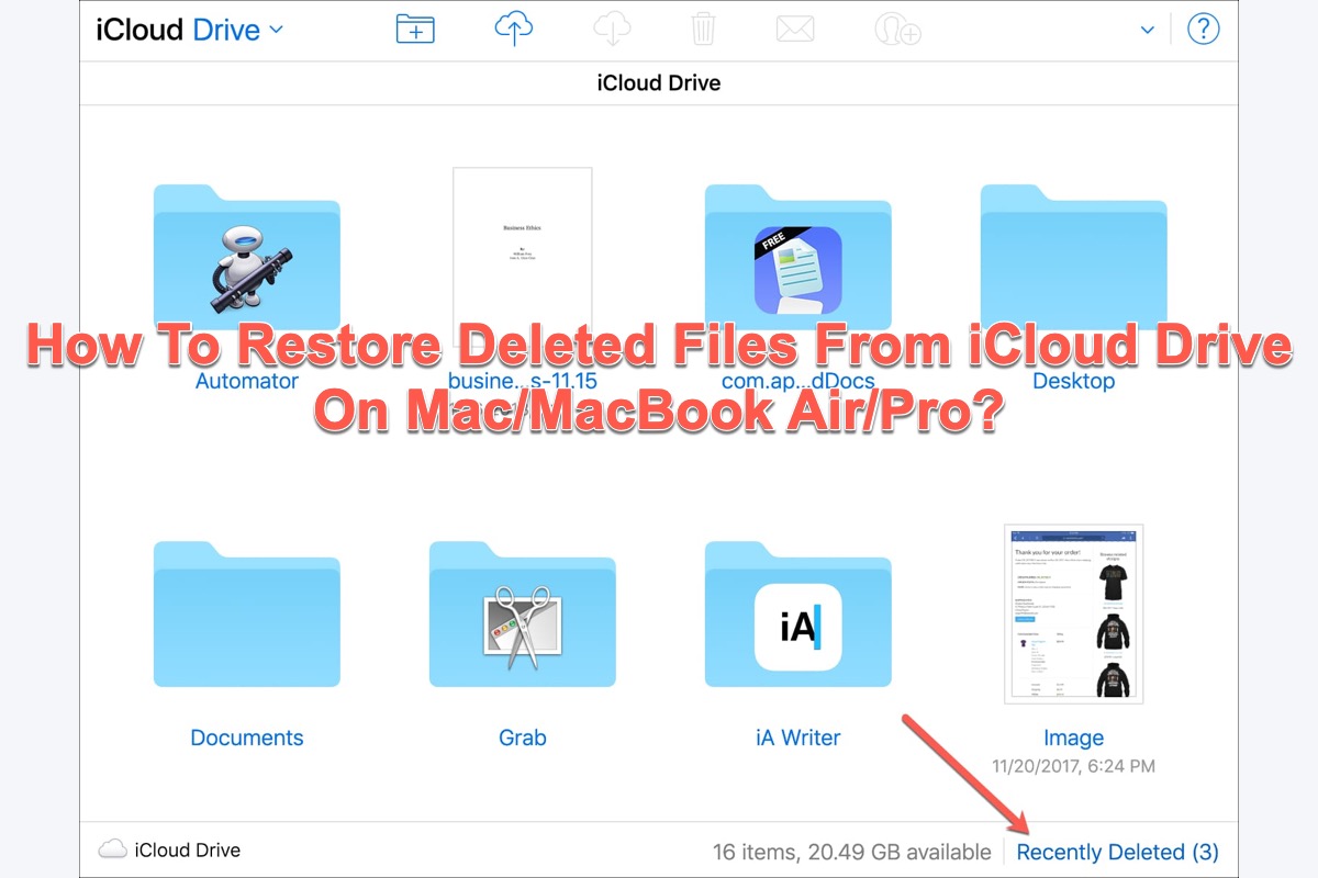 recover deleted icloud files